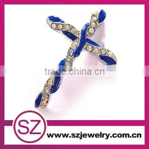G70 newest green crystal cross religious pendant