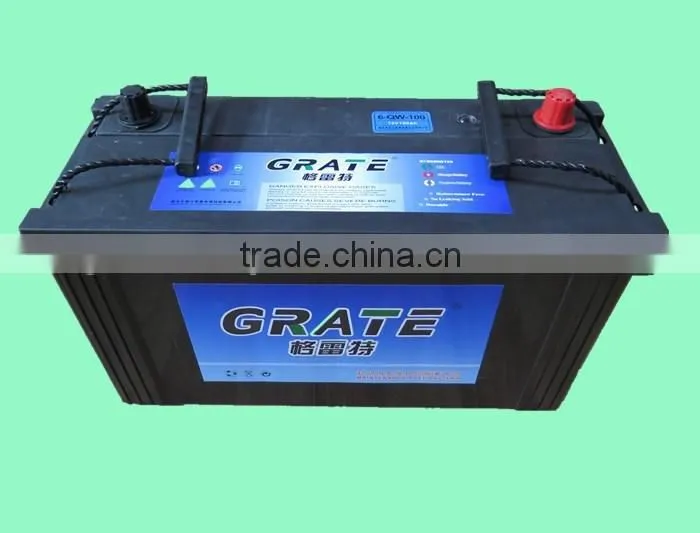 China LEAD acid battery manufacturer 12V 100Ah deep cycle battery 12V rechargeable electric vehicle battery