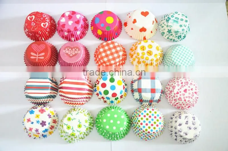 grease proof paper cake baking cups cupcake liners flower shape pretty muffin cups