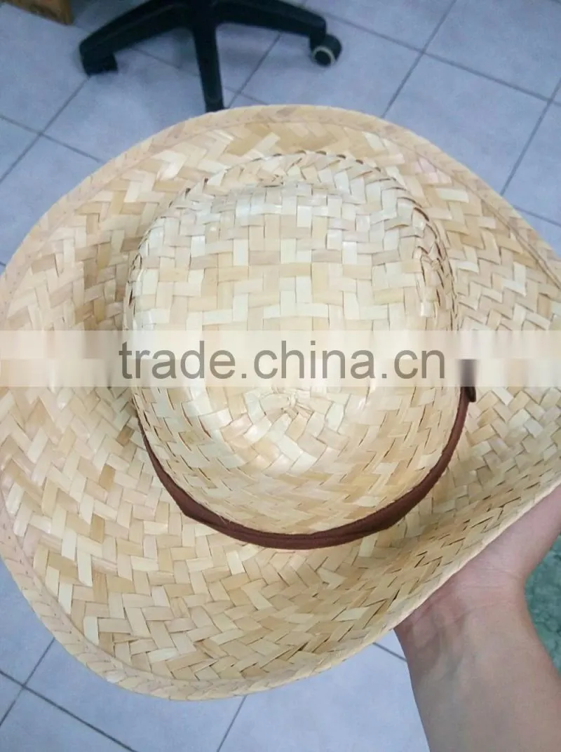 2016 Vietnam Promotional Palm Leaf Hat/ Cowboy Straw Hat for going beach