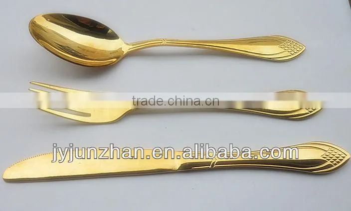 flatware 24pcs with stainless steel 410 and color box packing & mirror polishing