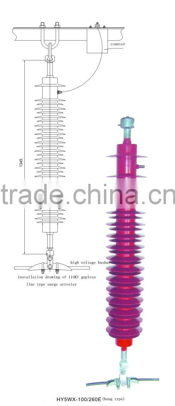 High Voltage Surge Arrester 110KV