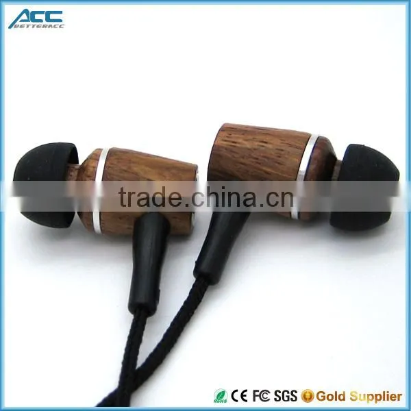 Super Bass Bamboo Wood Earphones