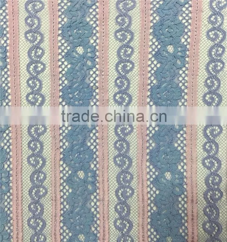 High Quality New fashion African Blue Cord Lace Fabric for Derss