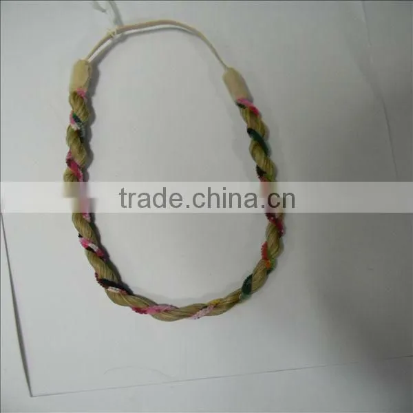 fashion synthetic elastic braided hair band