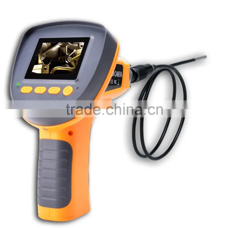 2.4" LCD Borescope Endoscope 3.9mm 1M IP67 2 LEDs Rotaion 360 Inspection Camera
