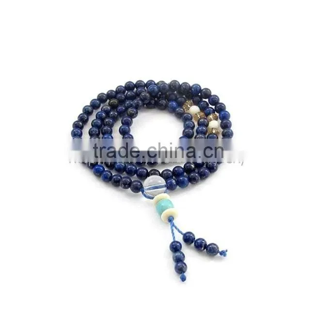 Tassel jewelry natural-buddha bead-bulk yoga beaded necklace