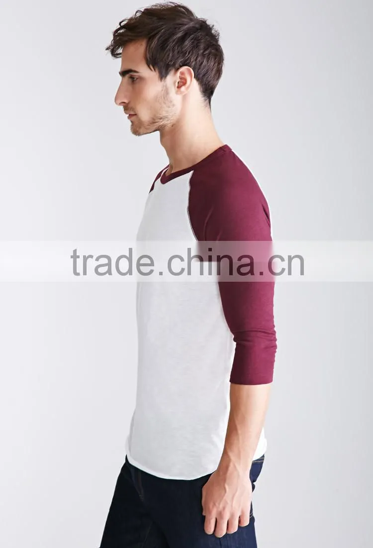3/4 sleeve raglan t-shirt Customize New Design