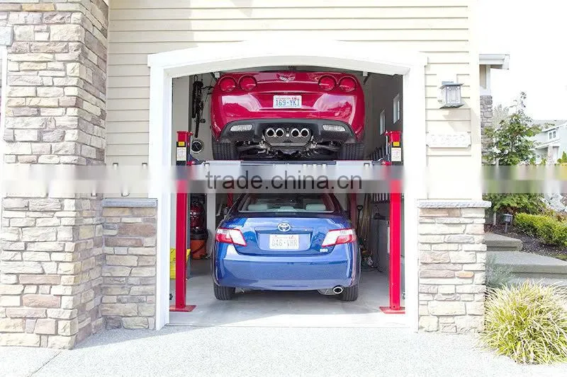 Four-column parking system/Four-post lift.