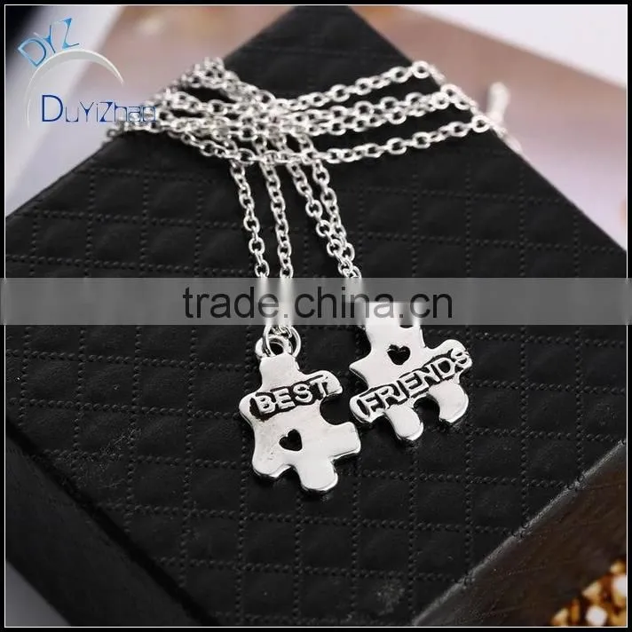 Fashion jewelry best friend forever pendant designs