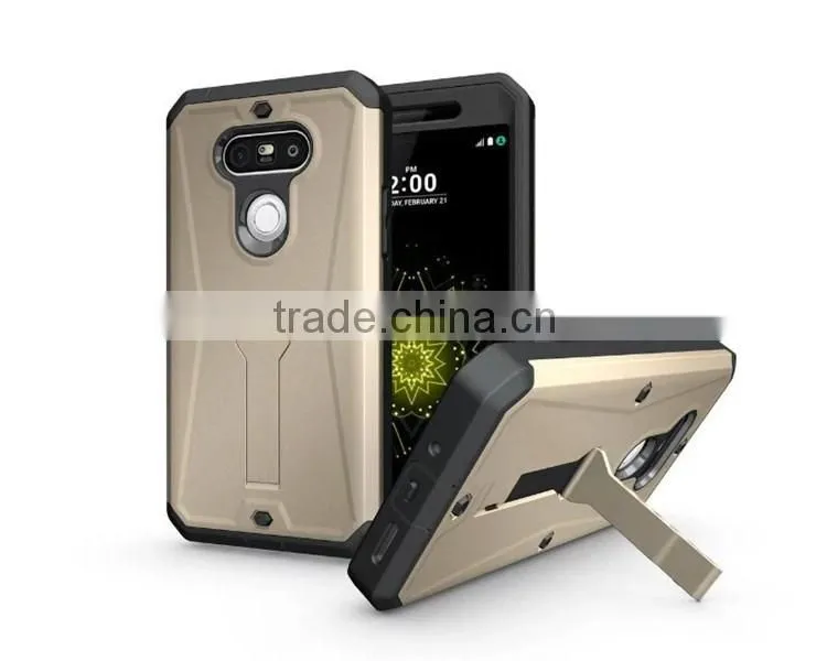 High Quality Kickstand Hybrid Robot Cell Phone Case For LG G5