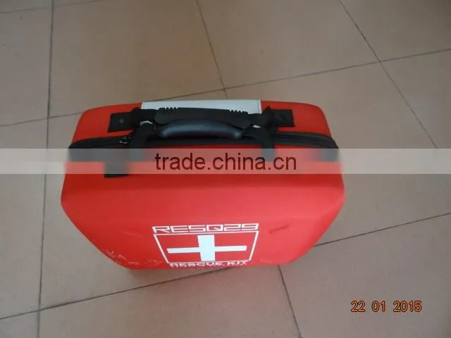 waterproof Customize EVA first aid kit carring bag with handle for travel