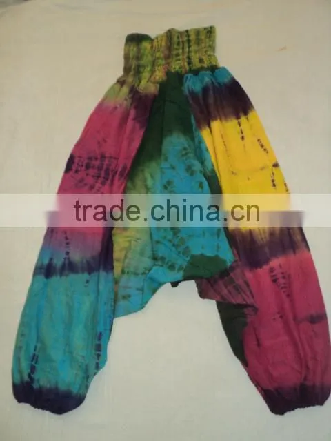 hand tie dye indian harem pants baggy