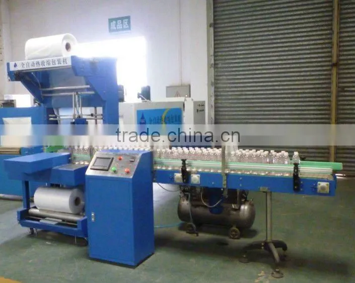 Automatic Heat Shrink-Wrapping Packing Machine for bottle/ PE film wrap-shrinking machine/PET bottle packing plant