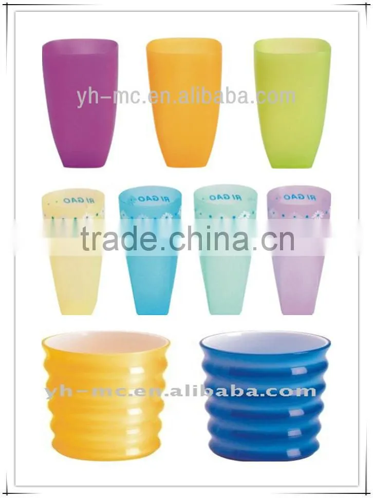 100ml/150ml/200ml/250ml/300ml Colorful Transparent Hard Plastic ps water cup