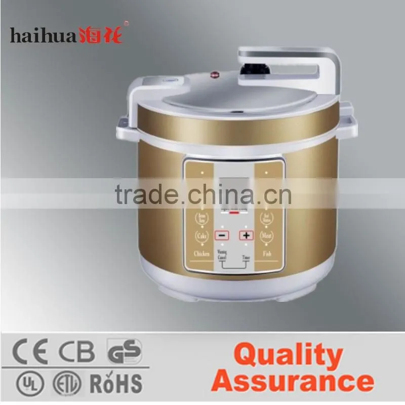 2015 new silver stainless steel digital 5L 6L electric pressure cooker