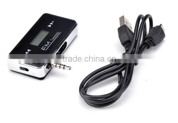 LCD 3.5mm In - Car Fm Radio Transmitter For Apple Iphone 5 5s 5c SV005796