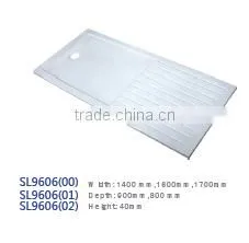 freestanding shower tray & acrylic width shower tray
