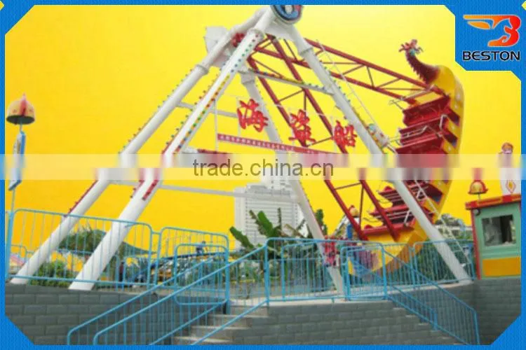 Outdoor amusement swing rides viking ship ride trailer mounted for sale