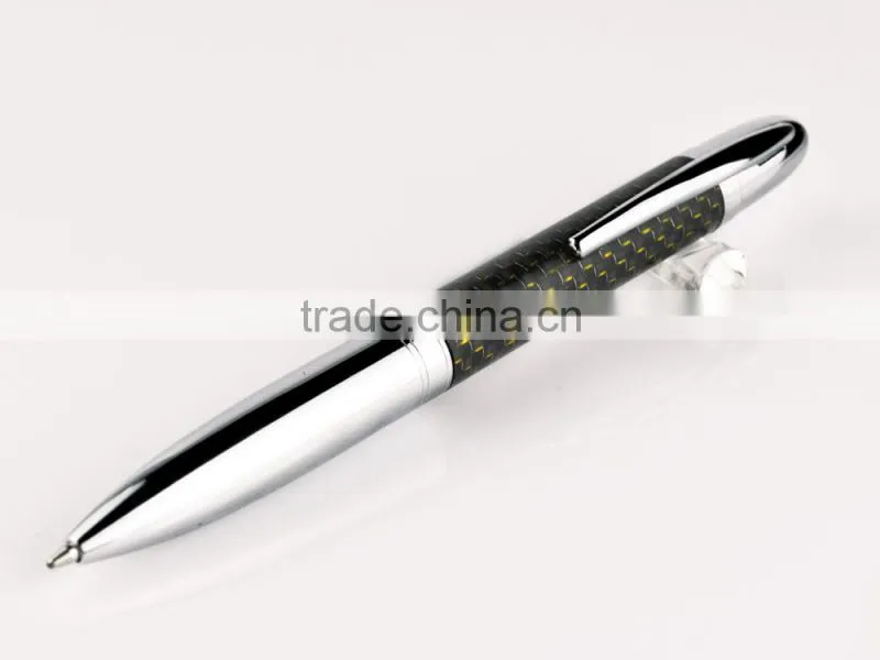 Luxury carbon fiber designed Featured roller pen with metal pen