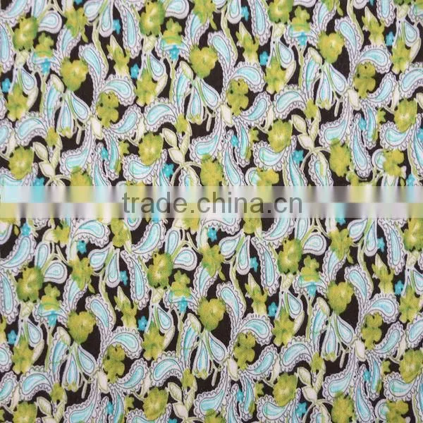 2014 Hot sell colorful design rayon woven fabric for lady dress