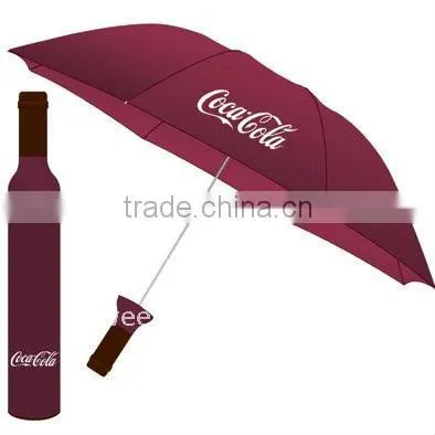 3 folding wine bottle umbrellas for rain
