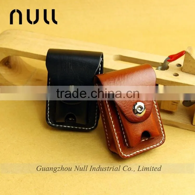wholesale price genuine leather cigarette holder case