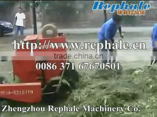 farm use mobile or horizontical type corn straw, hay, grass, wheat, rice straw round bundling machine and straw baler for silage
