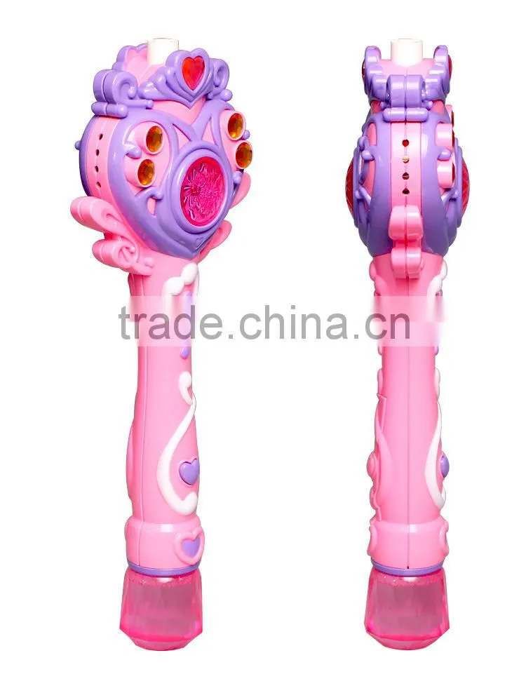 CB1802999 Kids Electrical Magic Bubble Wand Toy Music with Light 2 Bottles of Bubble Water