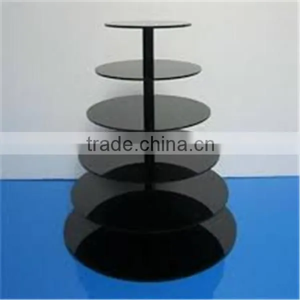 High quality plexiglass cake display tray, wedding cake rack, cake riser
