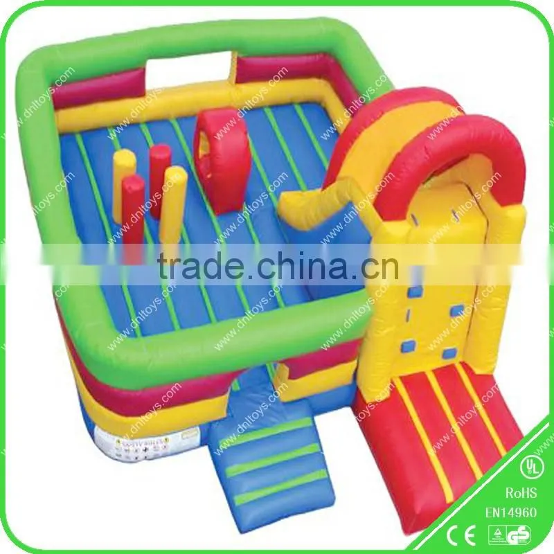 Used commerical Yellow style Inflatable bouncer for sale