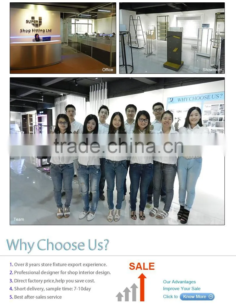 Best price durable wonden customized glass display cabinets