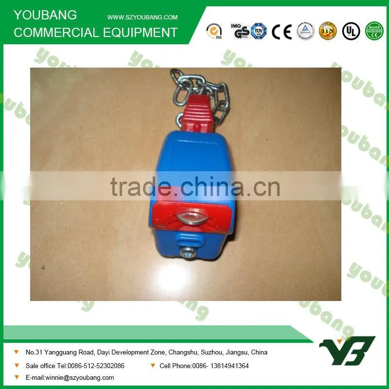 Supermarket trolley lock for shopping cart