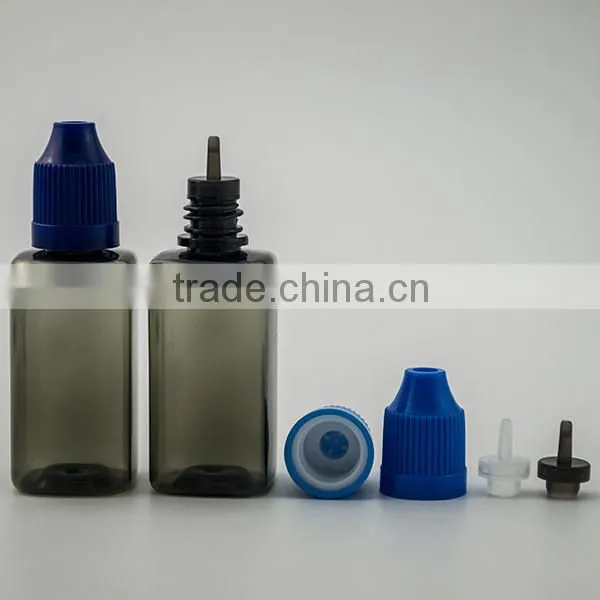 factory price plastic pet e cig oil bottle 30ml PET e liquid dropper bottle