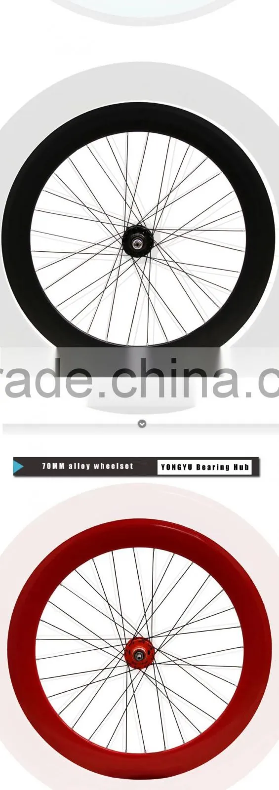 WORTHY fixie bike wheelset, fixie wheels, bike wheels with OEM service