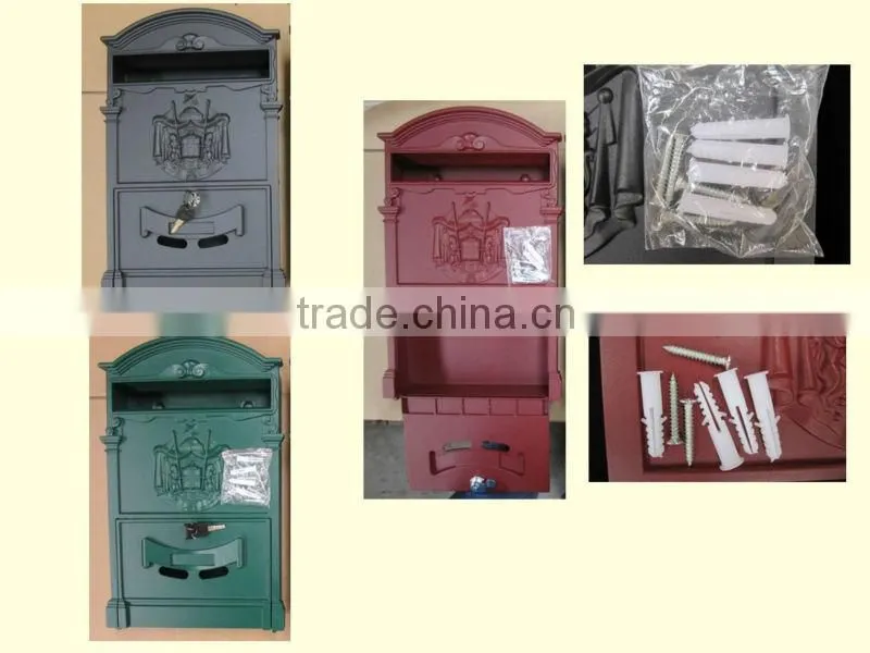 Aluminum mailbox post office