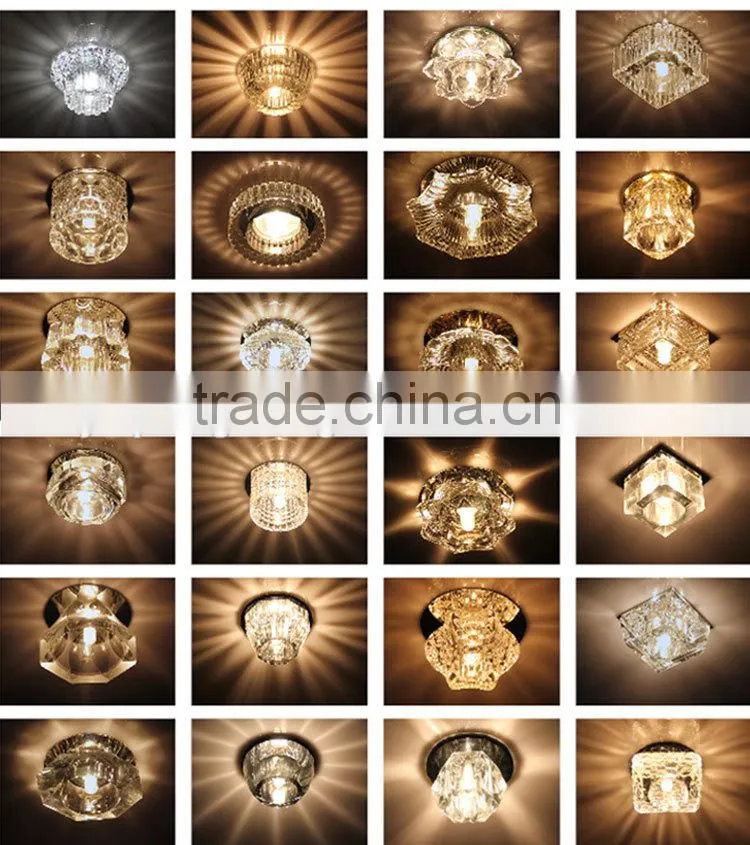 High Quality indoor Crystal downlights spot lamps with cheap price lights