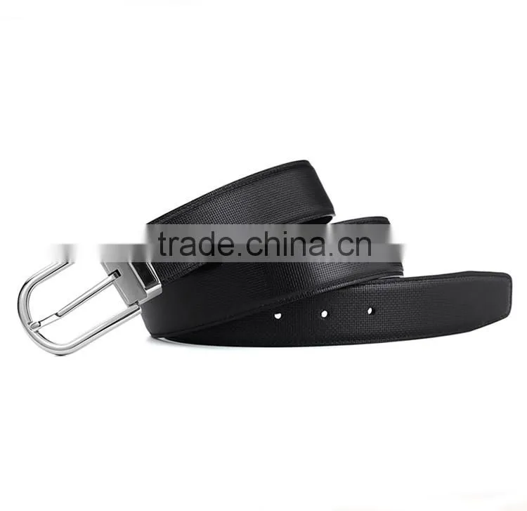 100% leather belt men With Classic Buckle in fashion design