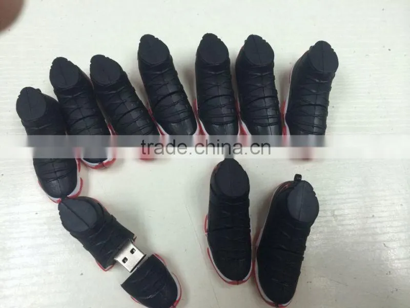 free sample silicone sneakers shoes usb flash drive, NBA star shoes shape U disk new products 2016