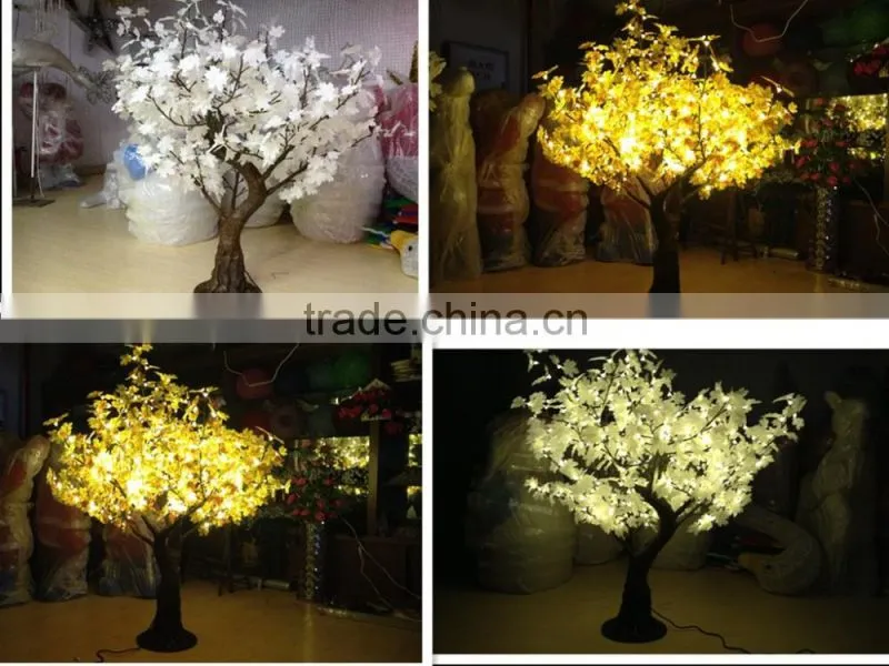 Outdoor decoration nature ginkgo led tree lights outdoor hanging tree light outdoor tree up lights