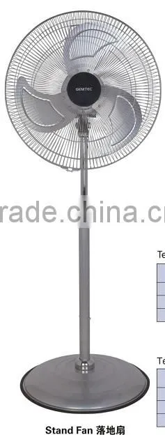 3-speed Control 3 size Cool Metal Stand Fan/Commercial stand fan with CB CE certificant
