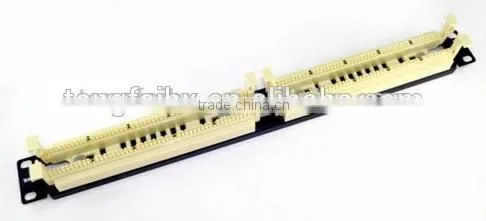 Telephone 50ports loaded Cat3 voice Patch Panel pass fluke