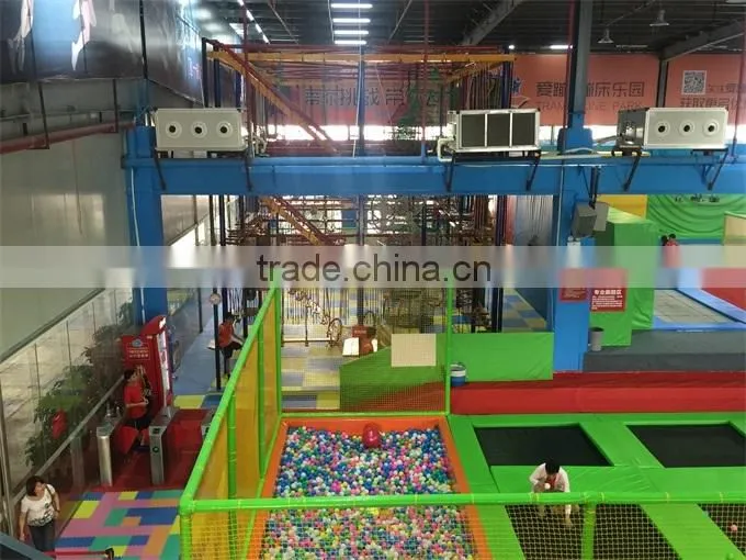 China manufacturer trampoline park playground with ball pool, newest games