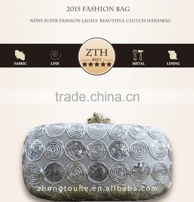 Wholesale upscale vogue metal evening bag