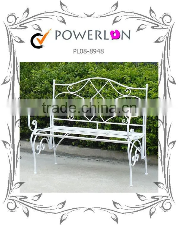 Chromed Iron Garden Bench
