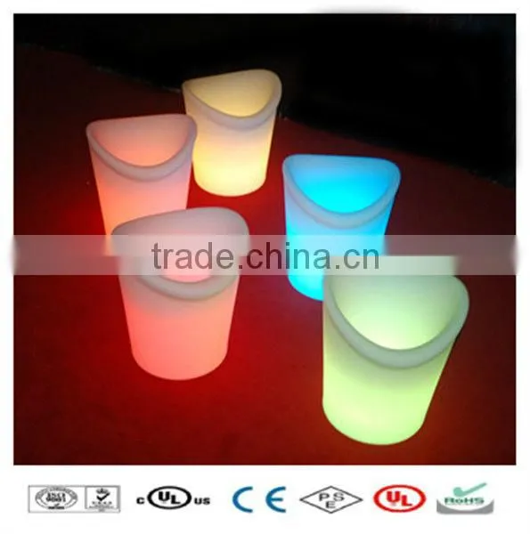 LED Lighting Colorful bar beer cooler plastic led wedding ice buckets