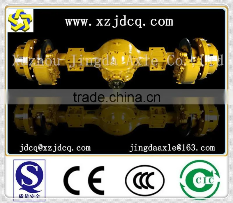 China shandong Yineng Luneng 3 ton wheel loader front wheel axle and rear drive axle GZQ371 GZH371 Loader spare parts