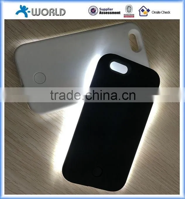 Flashing light selfie use Illuminated LED light up phone case