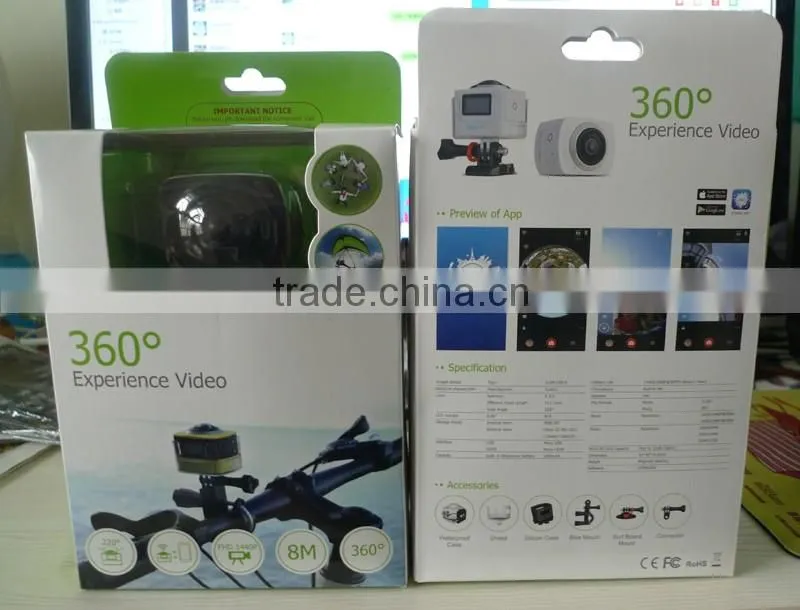 Factory OEM unique dual lens 360 camera panoramic PDV3600
