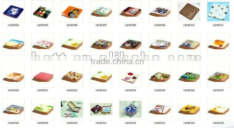 wholesale custom printed cork coaster cork cup mat
